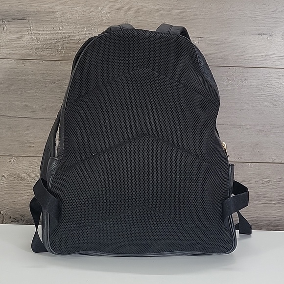 Coach Black Pebbled Leather Laptop Backpack with Gold-Tone Logo 5869 main image 10